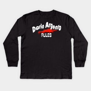 Dario Argento Rules Kids Long Sleeve T-Shirt